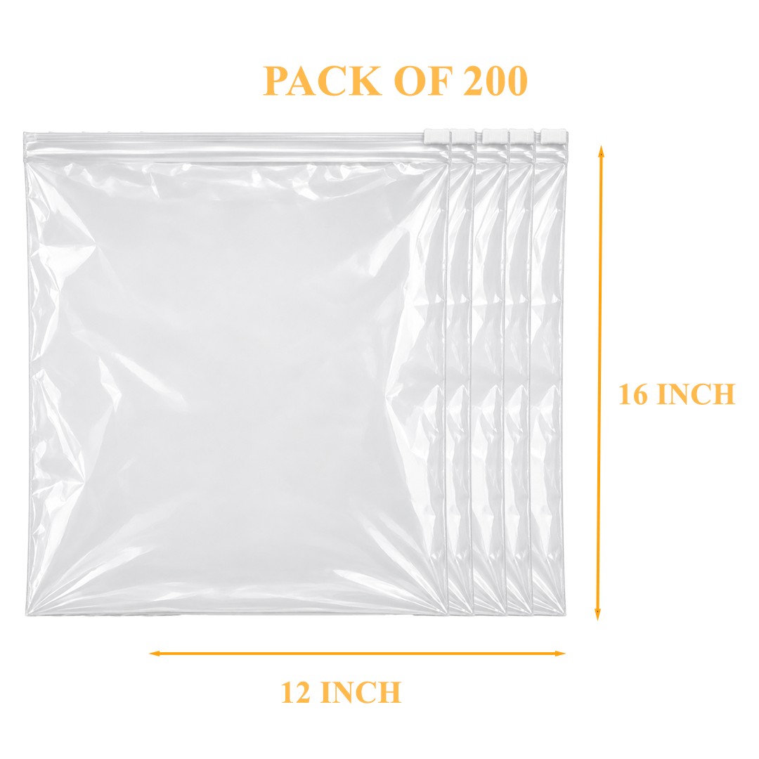 Zip-Lock 12 * 16 inch cover Clear Resealable