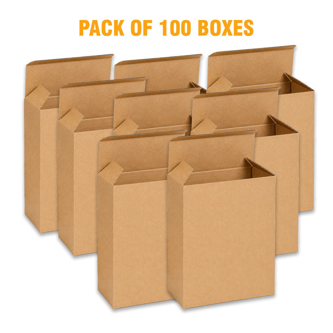 TUCK IN BOX 3 Ply | 4.5"x 1.5" x 4.5" |Brown Corrugated Boxes