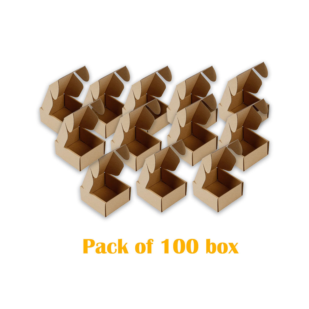 FLAP BOX 3 Ply | 6" x 4" x 2" |Brown Corrugated Boxes for Packaging Cardboard Packing Boxes for Shipping,