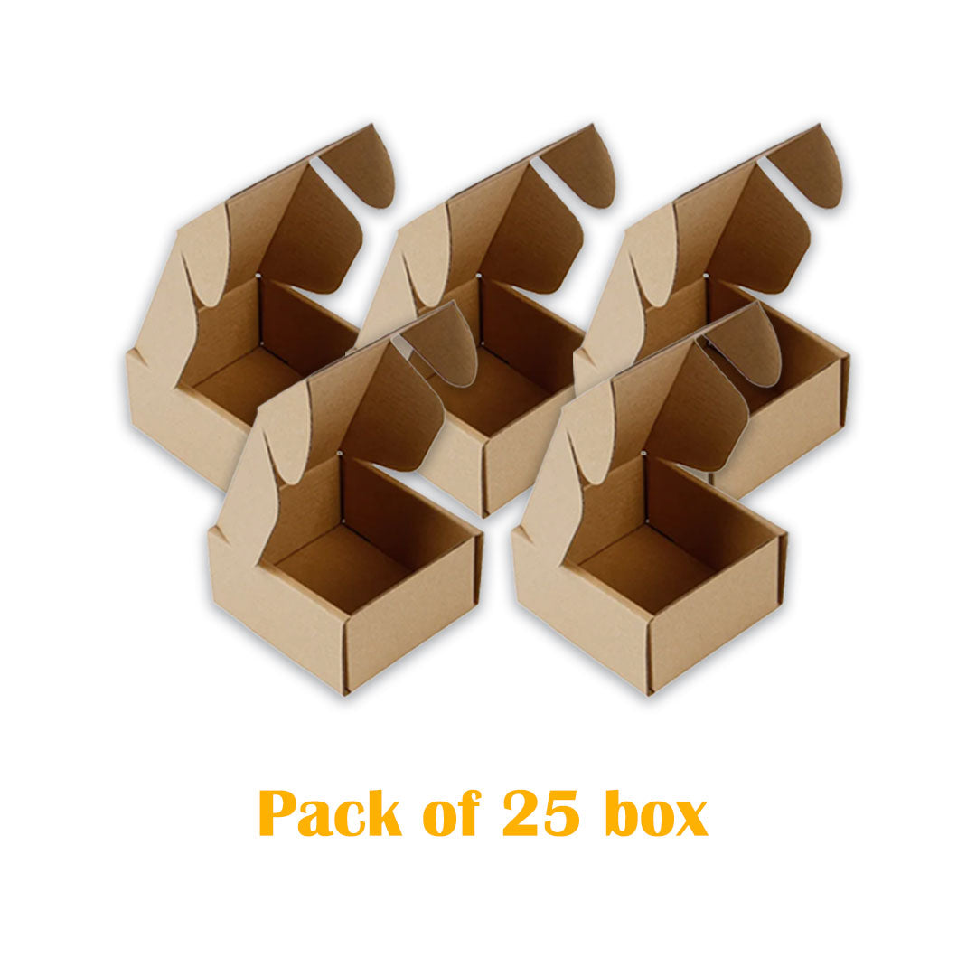 FLAP BOX 3 Ply | 6" x 4" x 2" |Brown Corrugated Boxes for Packaging Cardboard Packing Boxes for Shipping,