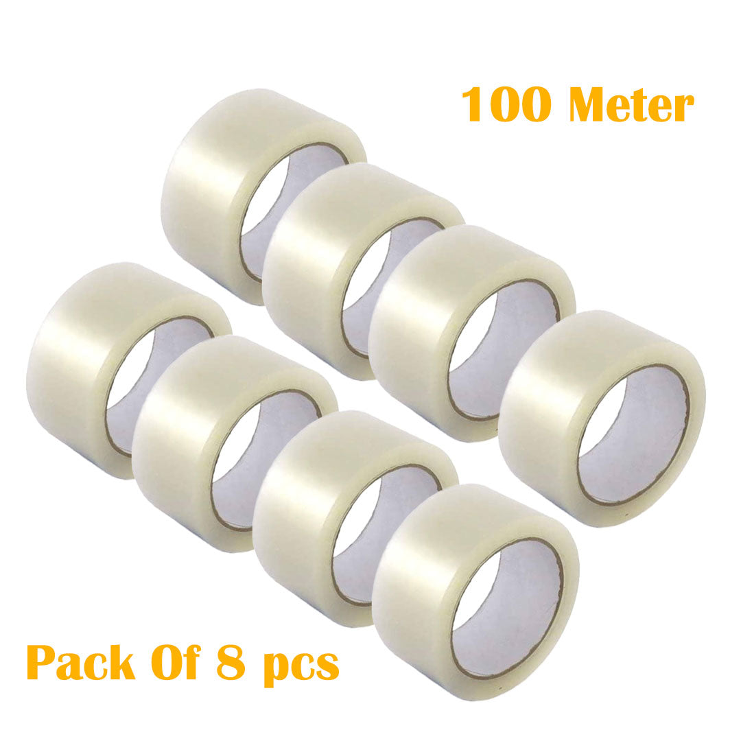 GUM Tape, TRANSPARENT Tape 3 INCH | 100 METER for Packaging Tape for Professional & Office Use, Packing Tape for Heavy Loads