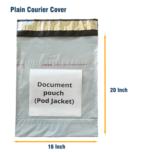 Plain Courier Cover 16 * 20 Inch with POD