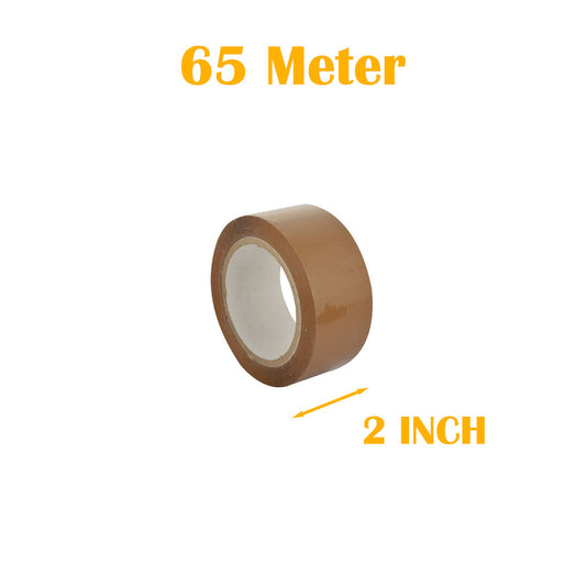 GUM Tape, BROWN Tape 2 INCH | 65  METER for Packaging Tape for Professional & Office Use, Packing Tape for Heavy Loads
