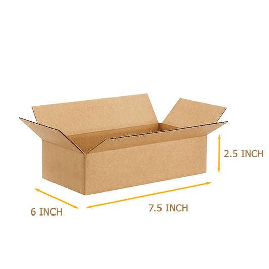 carton box 7.5 * 6 * 2.5 Inch 3ply
