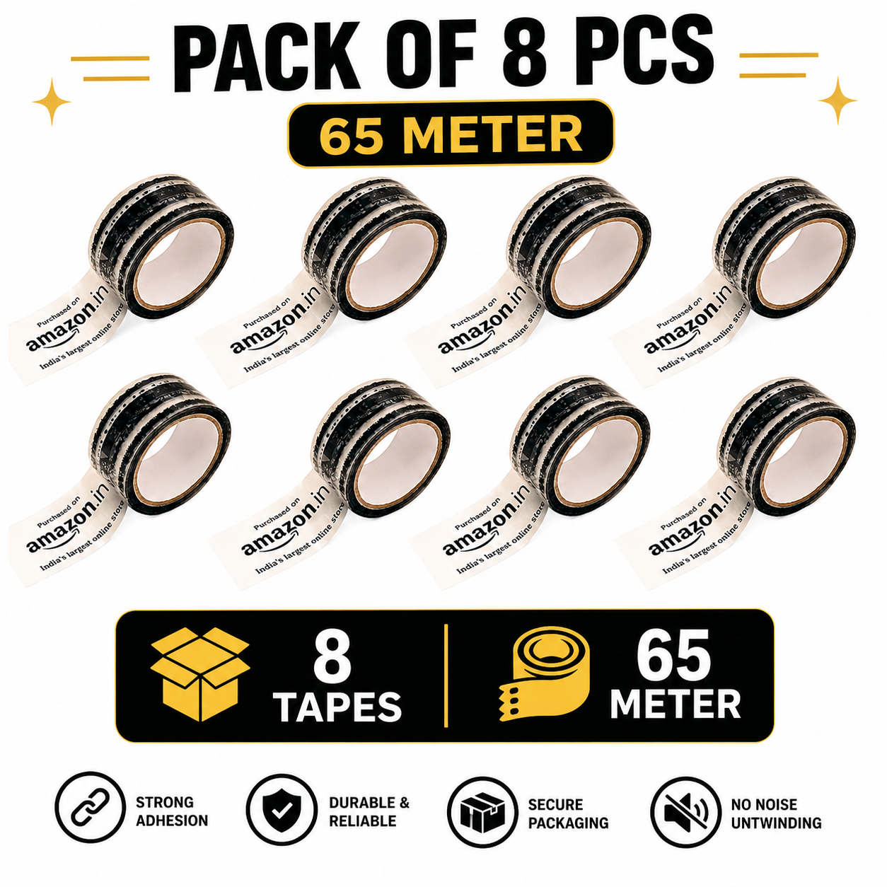AMAZON GUM Tape, 2 INCH | 65 METER for Packaging Tape