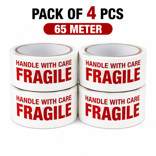 Handle With Care GUM Tape, 2 INCH | 65 METER for Packaging Tape