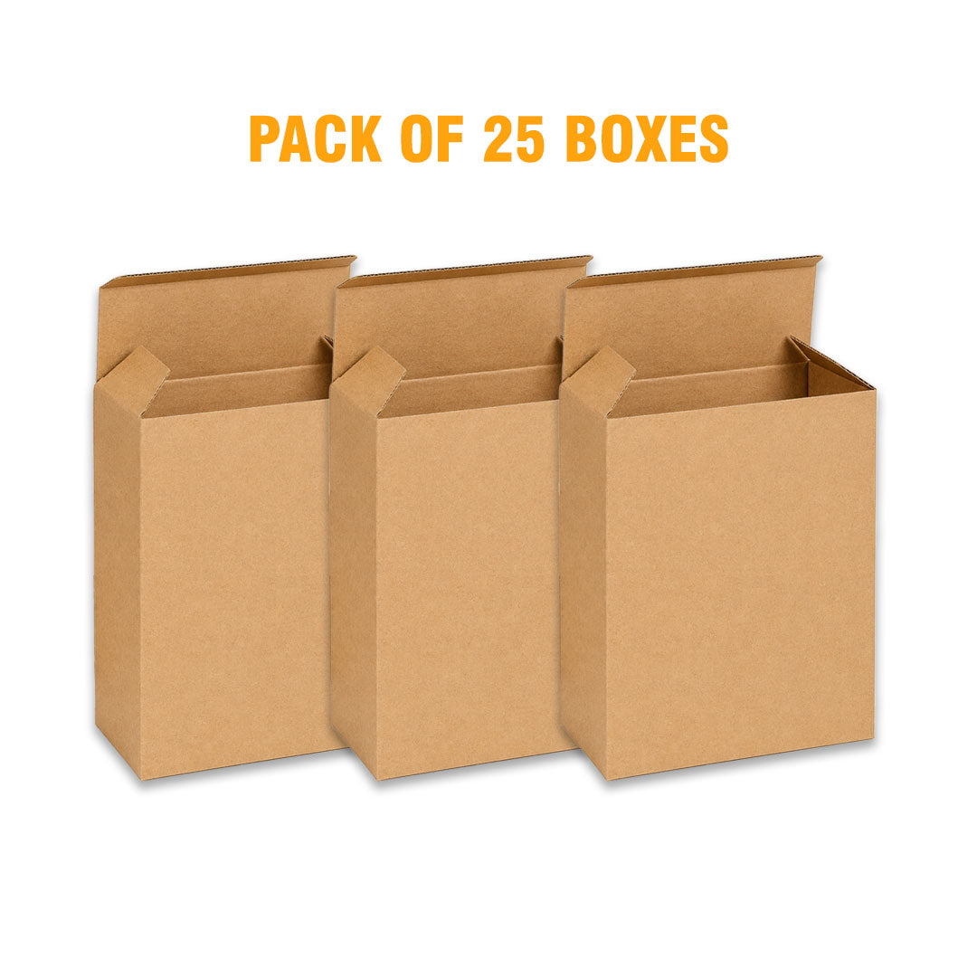 TUCK IN BOX 3 Ply | 4.5"x 1.5" x 4.5" |Brown Corrugated Boxes