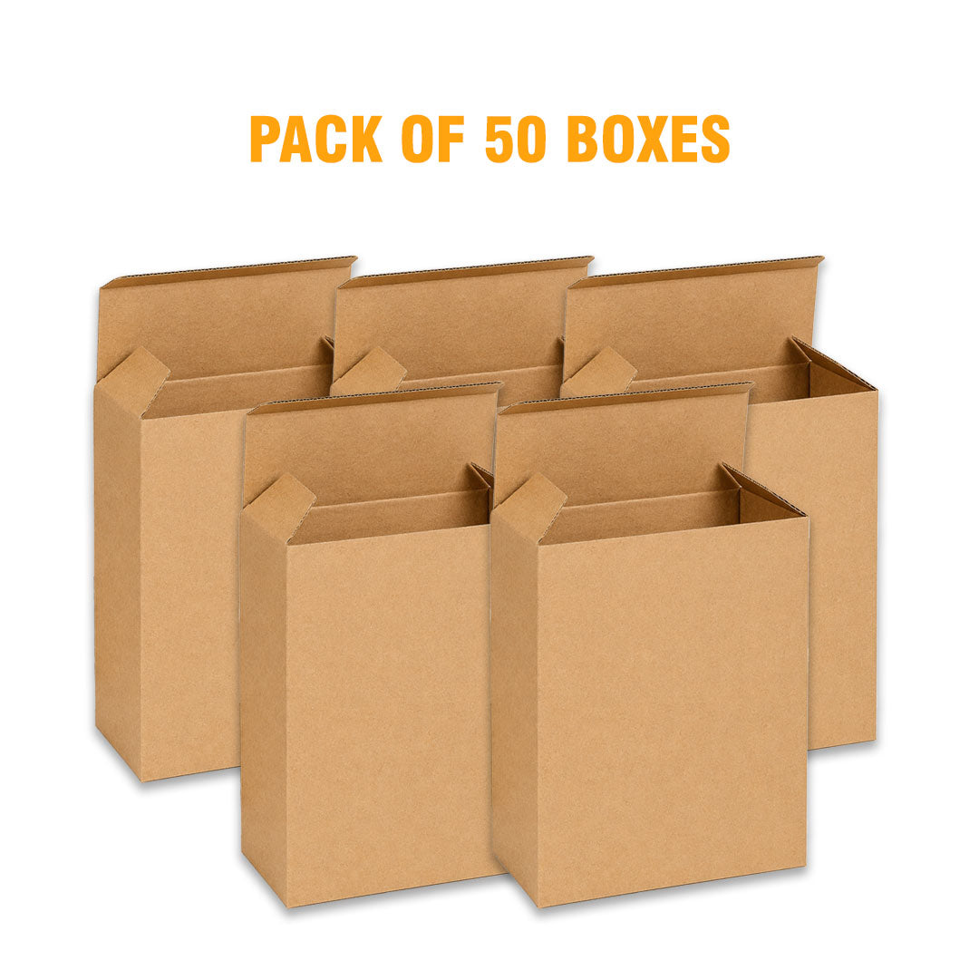 TUCK IN BOX 3 Ply | 4.5"x 1.5" x 4.5" |Brown Corrugated Boxes