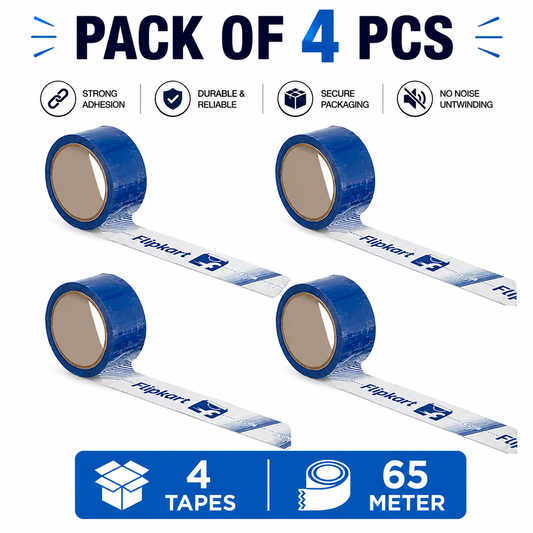 FLIPKART GUM Tape, 2 INCH | 65 METER for Packaging Tape