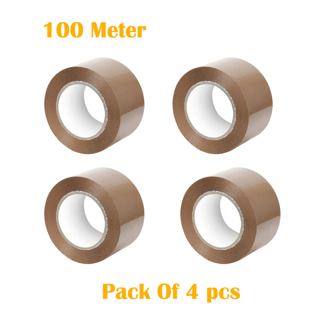 GUM Tape, BROWN Tape 2 INCH | 100 METER for Packaging Tape for Professional & Office Use, Packing Tape for Heavy Loads